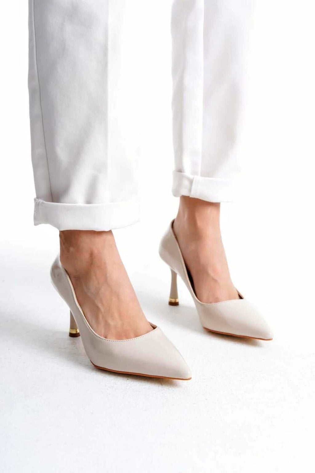 KADIN  Stiletto Rugan Arkası Kapalı Şık Kadın Stiletto - Görsel 10