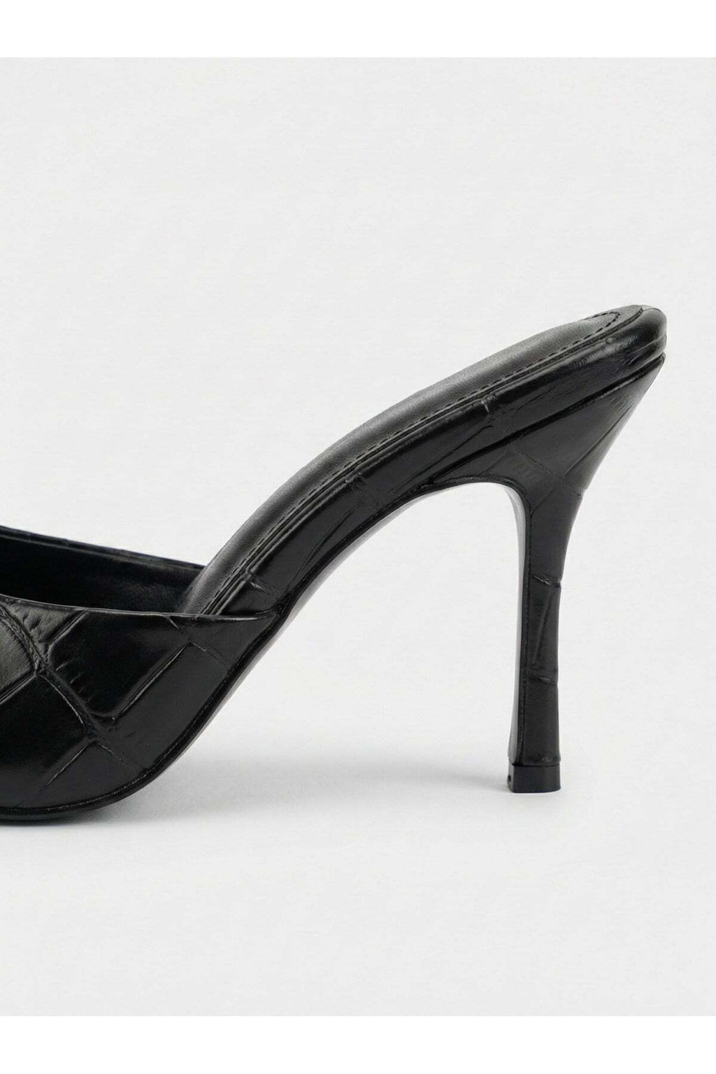 Kadın Rugan Sivri Burun Tek Bantlı İnce Topuklu Stiletto Terlik Abiye Ayakkabı - Görsel 27