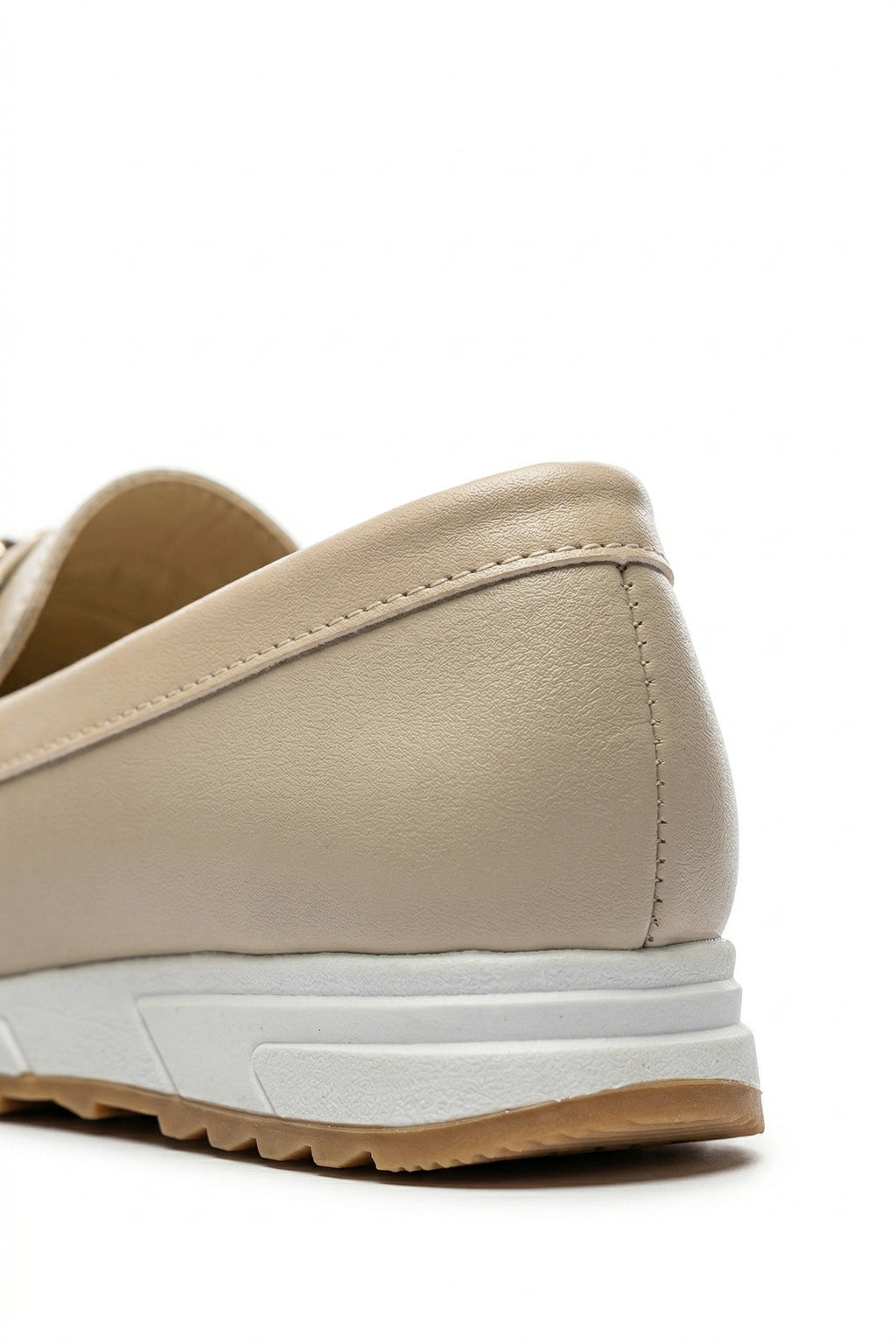 Kadın Bej Ortopedik Loafer Günlük Loafer Ayakkabı - Görsel 7