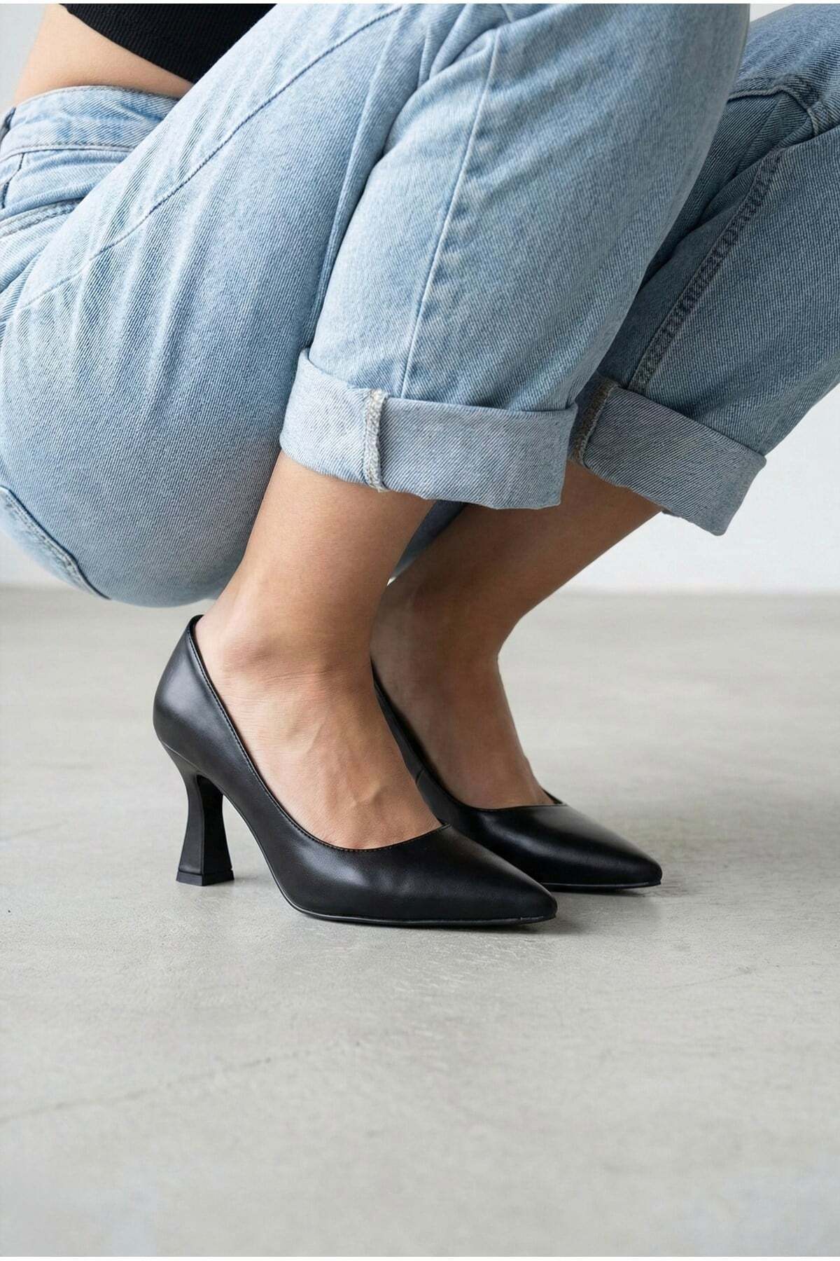 Kadın Kahvrerengi Rugan Kadeh Topuklu Sivri Burun Klasik Ofis Ve Abiye Kadın Stiletto - Görsel 12