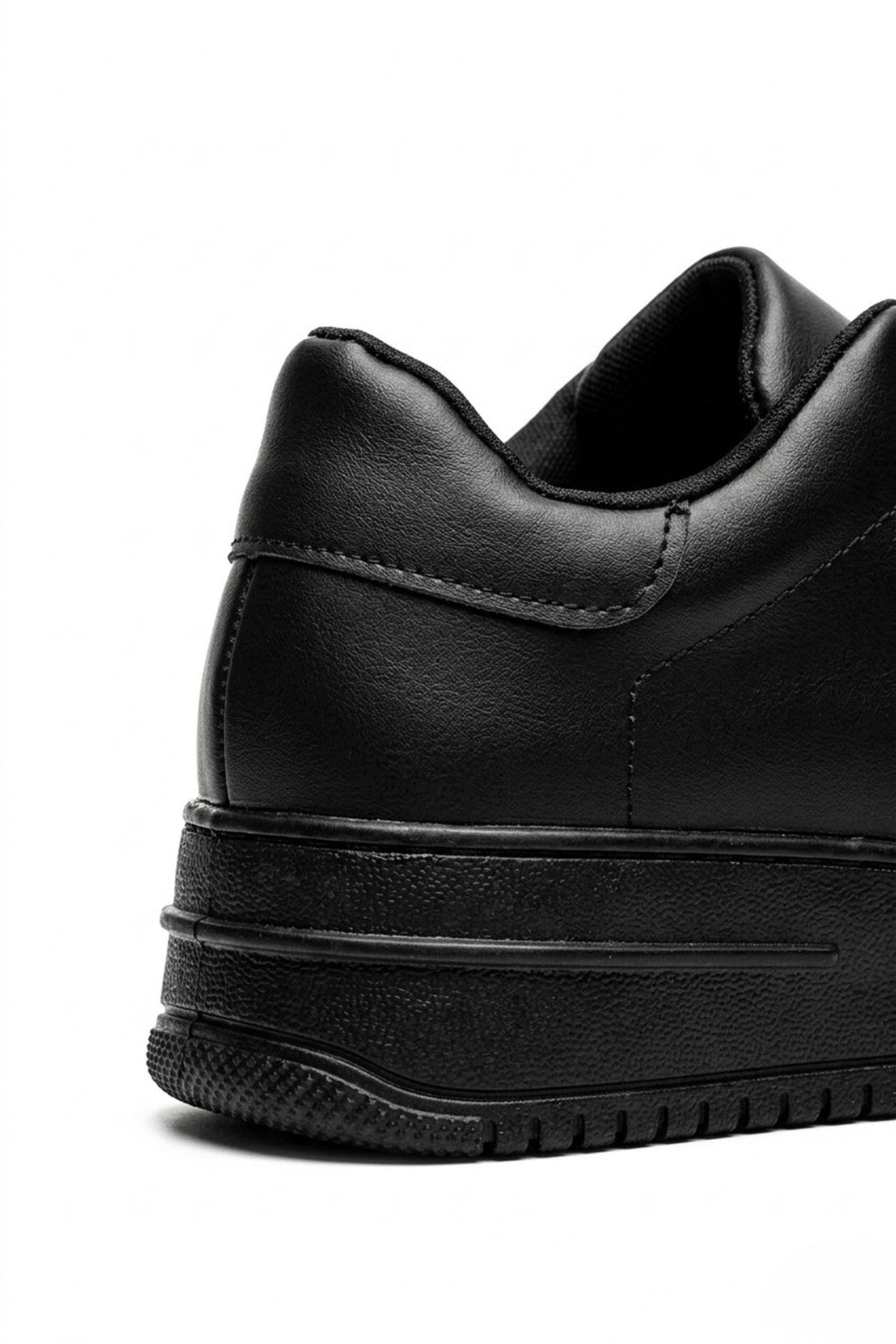 Kadın Siyah Kalın Taban Bağcıklı Günlük Sneaker Spor Ayakkabı - Görsel 6