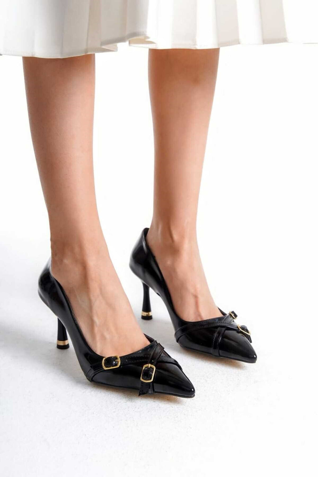 KADIN  Stiletto Rugan Arkası Kapalı Şık Kadın Stiletto - Görsel 7