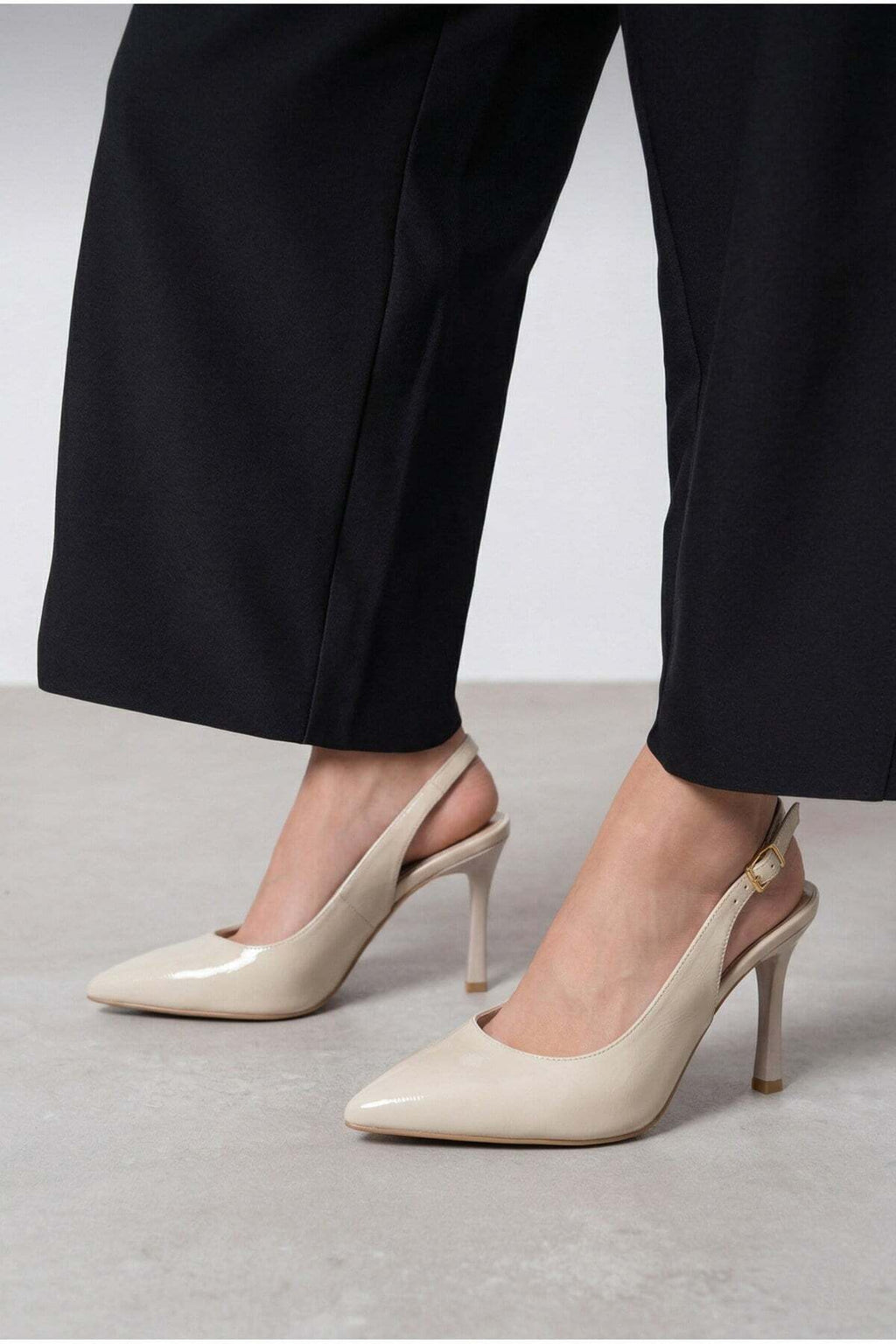Kadın Sivri Burun Bantlı İnce Topuklu Stiletto Abiye Ofis Düğün Kadın Topuklu Ayakkabı - Görsel 9