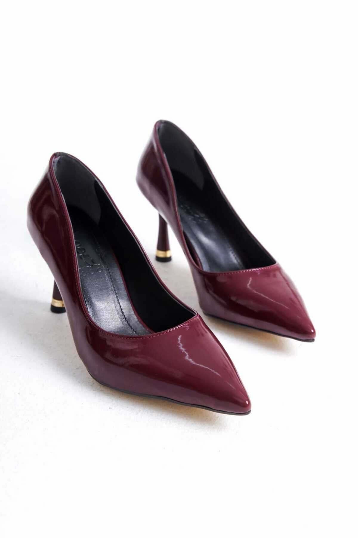 KADIN  Stiletto Rugan Arkası Kapalı Şık Kadın Stiletto - Görsel 8