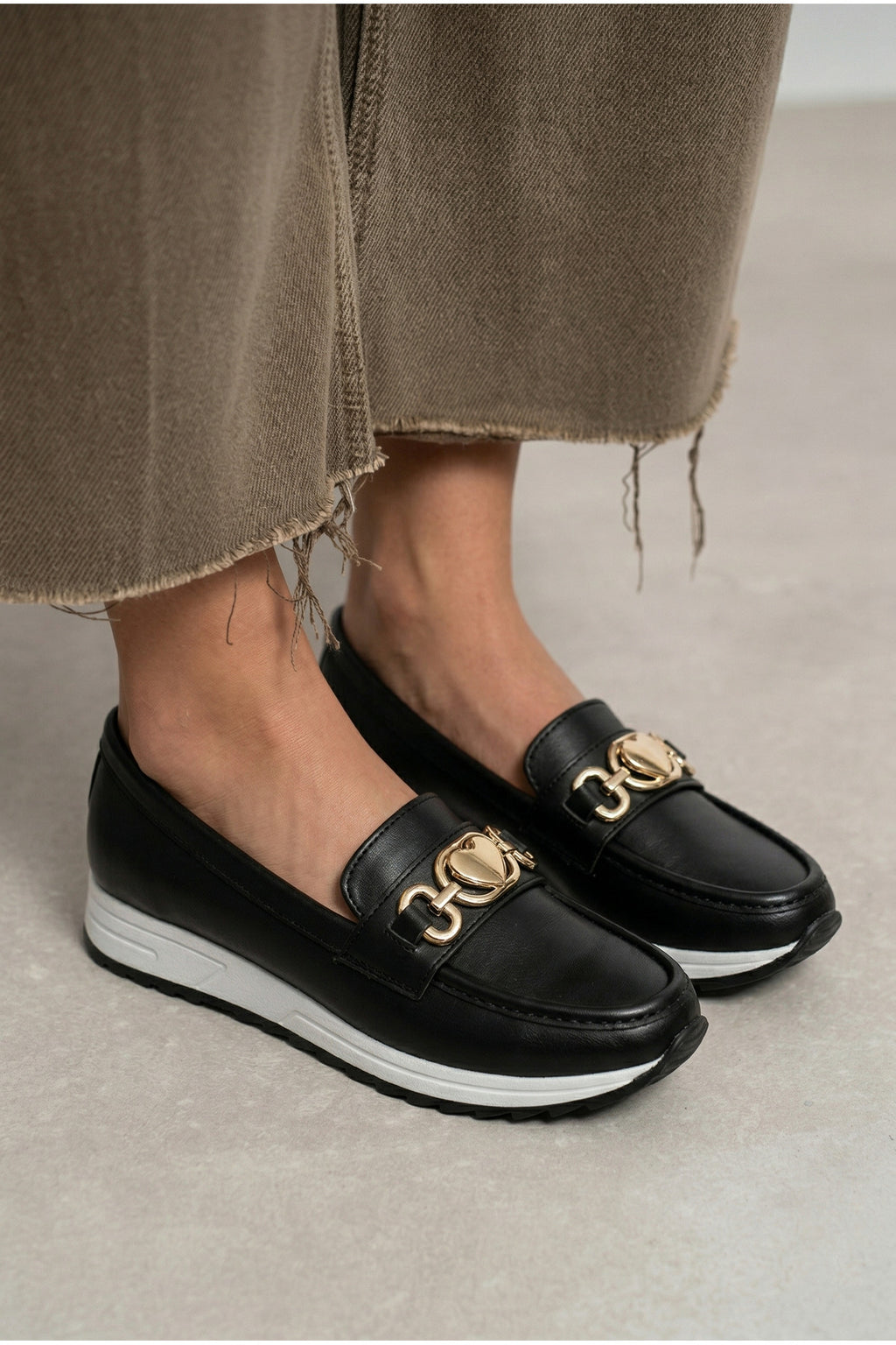 Kadın Bej Ortopedik Loafer Günlük Loafer Ayakkabı - Görsel 2