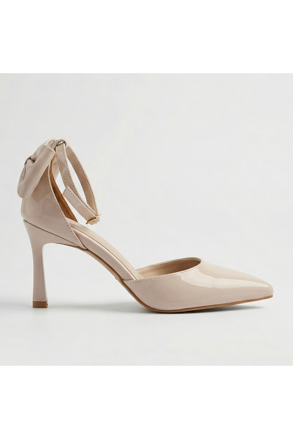 Kadın fiyonklu🎀 Abiye Rugan Topuklu 7cm şık Ayakkabı - Görsel 21