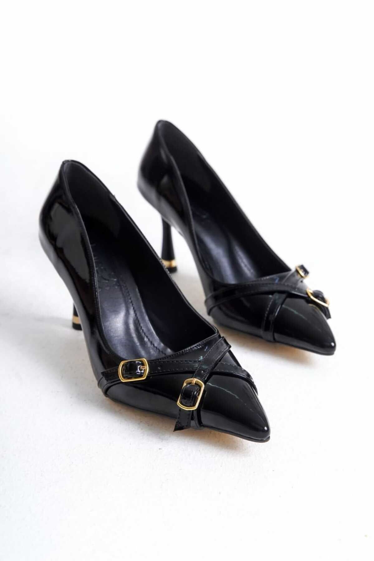 KADIN  Stiletto Rugan Arkası Kapalı Şık Kadın Stiletto - Görsel 10