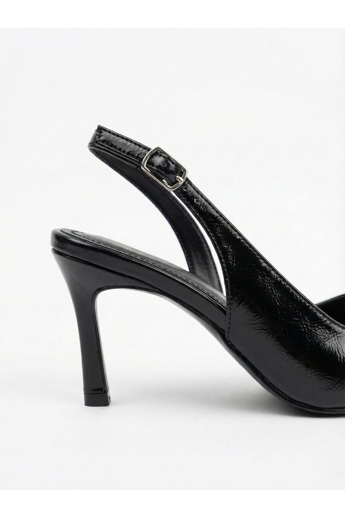 Kadın Sivri Burun Bej Arkası Bantlı Stiletto |Topuklu Abiye ve Ofis Topuklu Ayakkabısı - Görsel 14