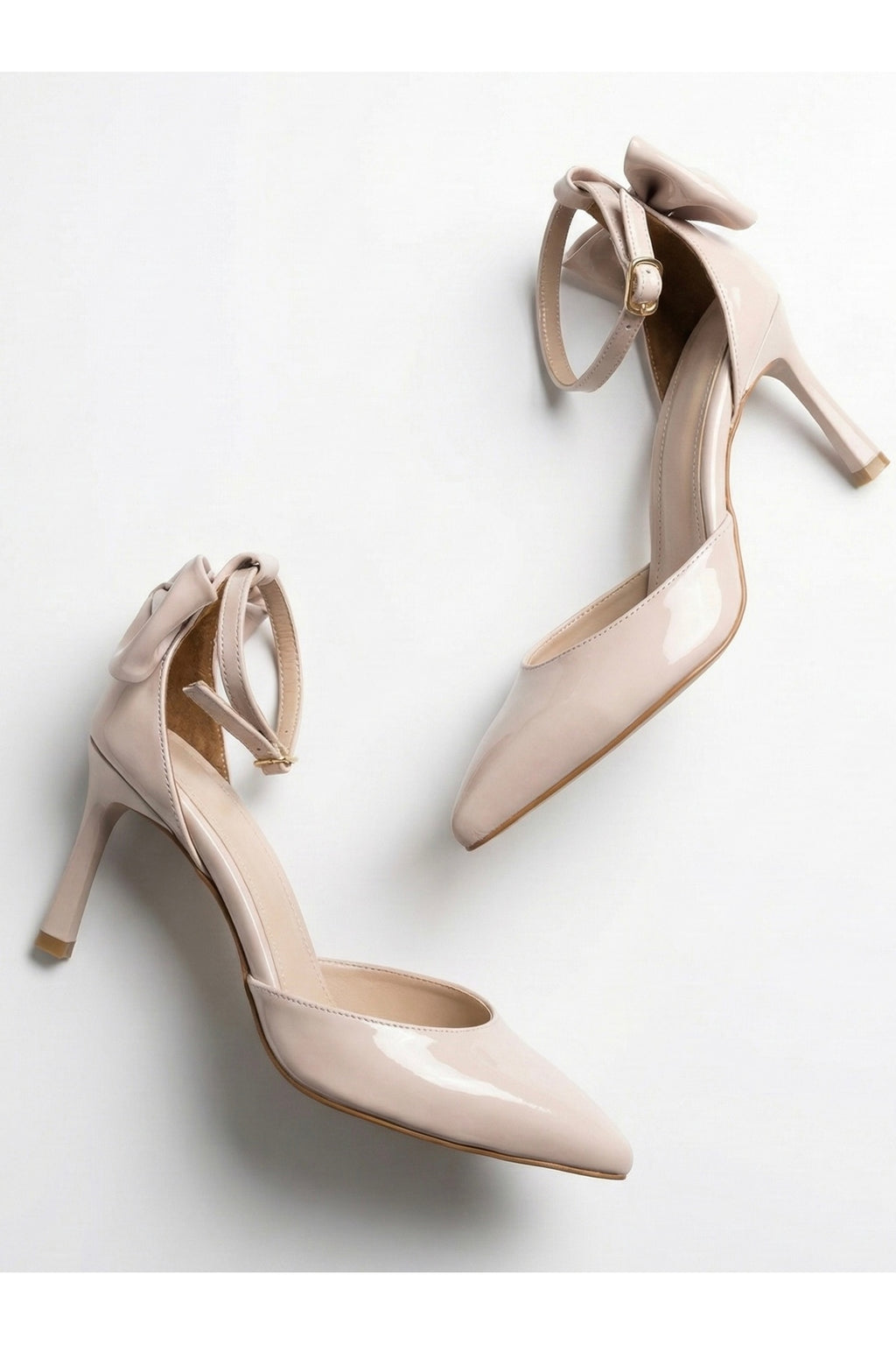 Kadın fiyonklu🎀 Abiye Rugan Topuklu 7cm şık Ayakkabı - Görsel 18