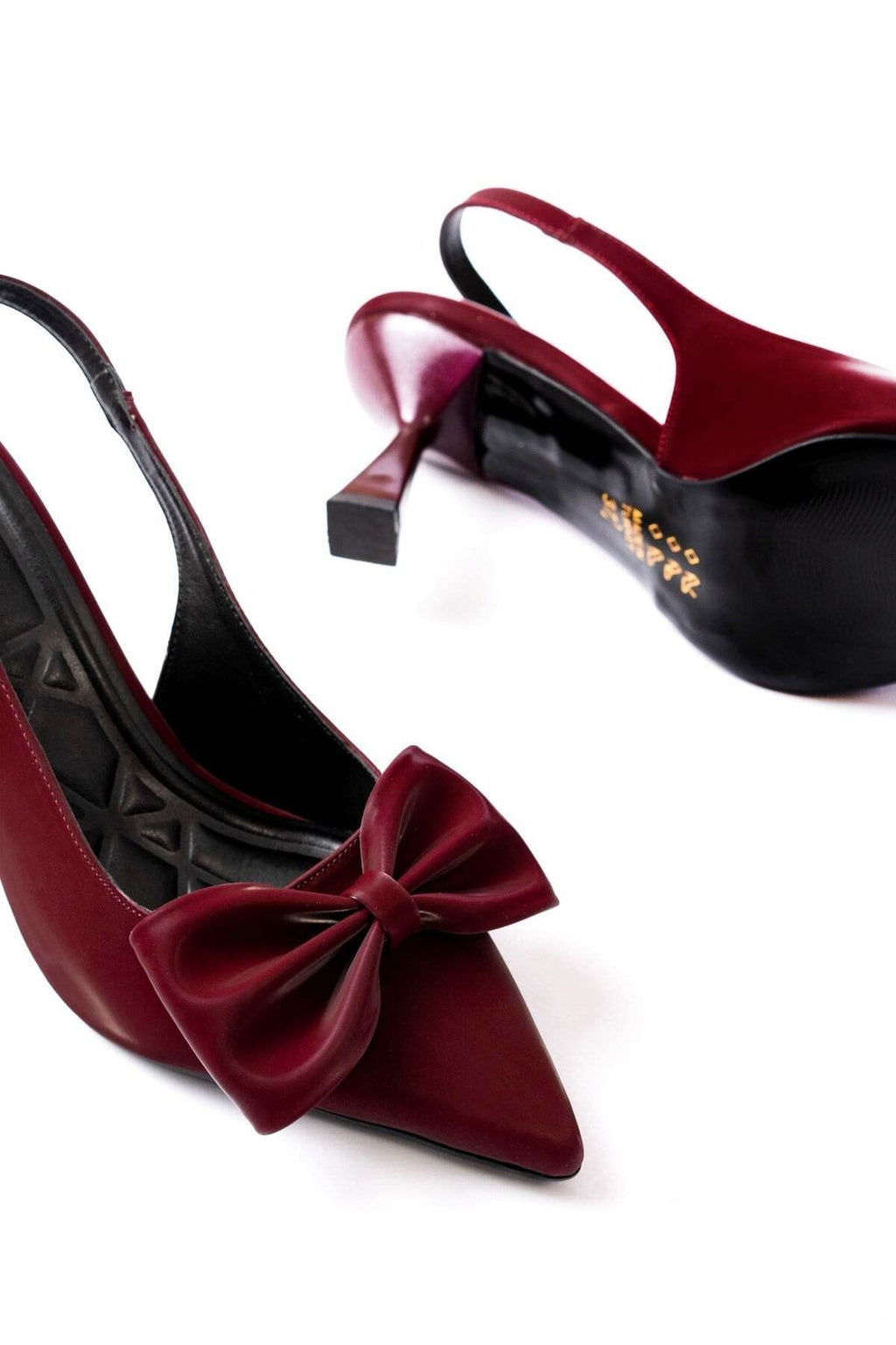Kadın Fiyonklu🎀 Abiye Velvet Satan Topuklu 7cm Şık Ayakkabı - Görsel 9