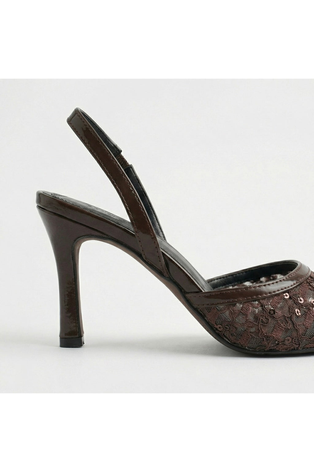 Kadın Dantel İşlemeli Sivri Burun İnce Topuklu Stiletto Gelin Abiye Ayakkabı - Görsel 28