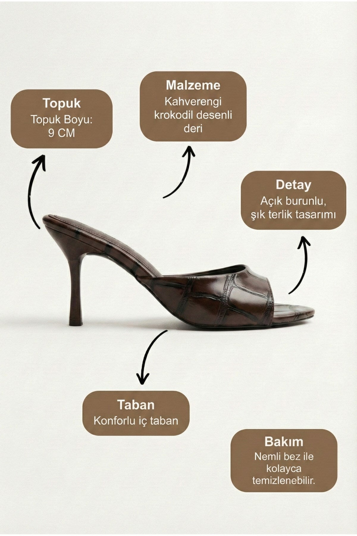 Kadın Rugan Sivri Burun Tek Bantlı İnce Topuklu Stiletto Terlik Abiye Ayakkabı - Görsel 23