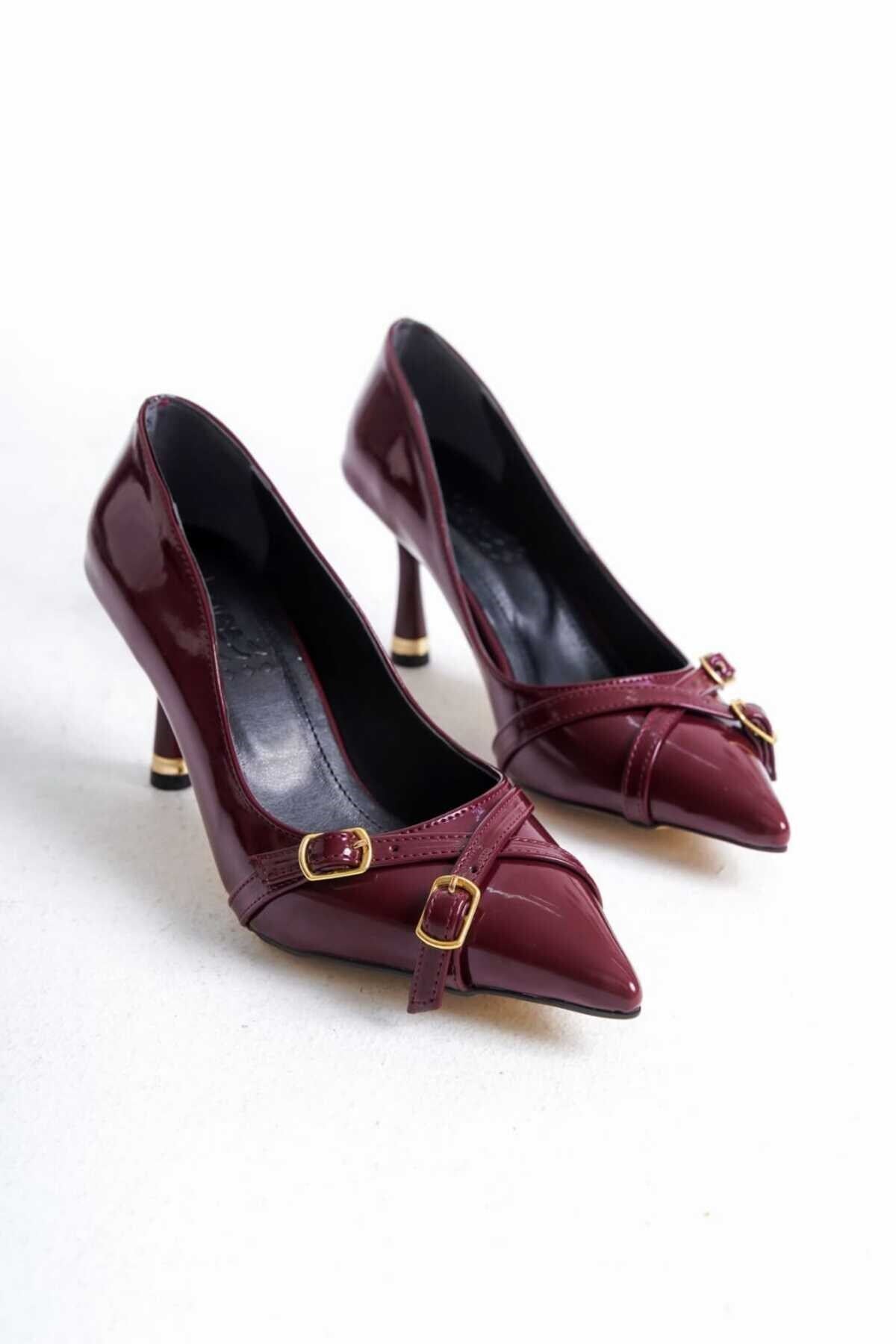 KADIN  Stiletto Rugan Arkası Kapalı Şık Kadın Stiletto - Görsel 11