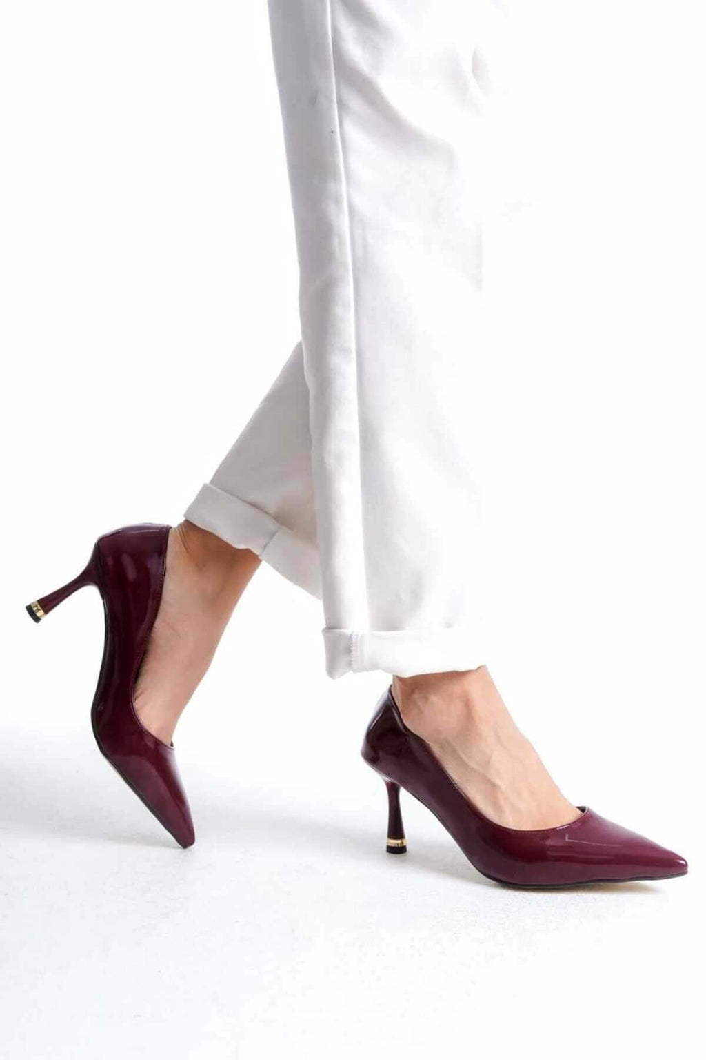 KADIN  Stiletto Rugan Arkası Kapalı Şık Kadın Stiletto - Görsel 2