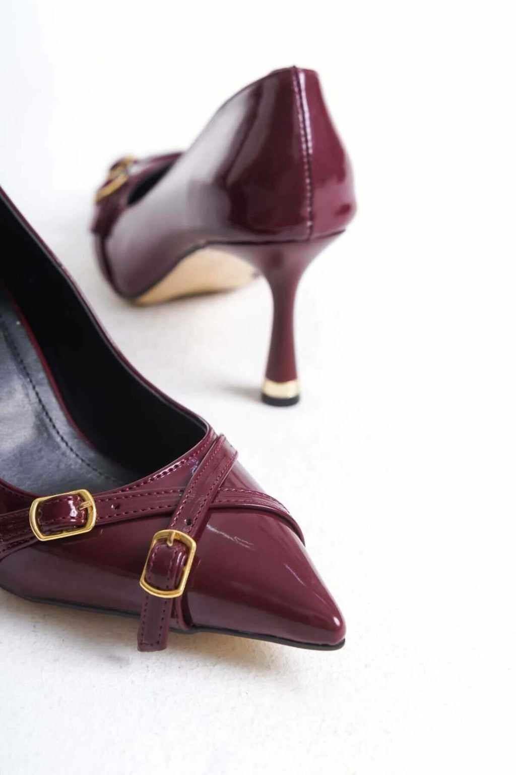 KADIN  Stiletto Rugan Arkası Kapalı Şık Kadın Stiletto - Görsel 5