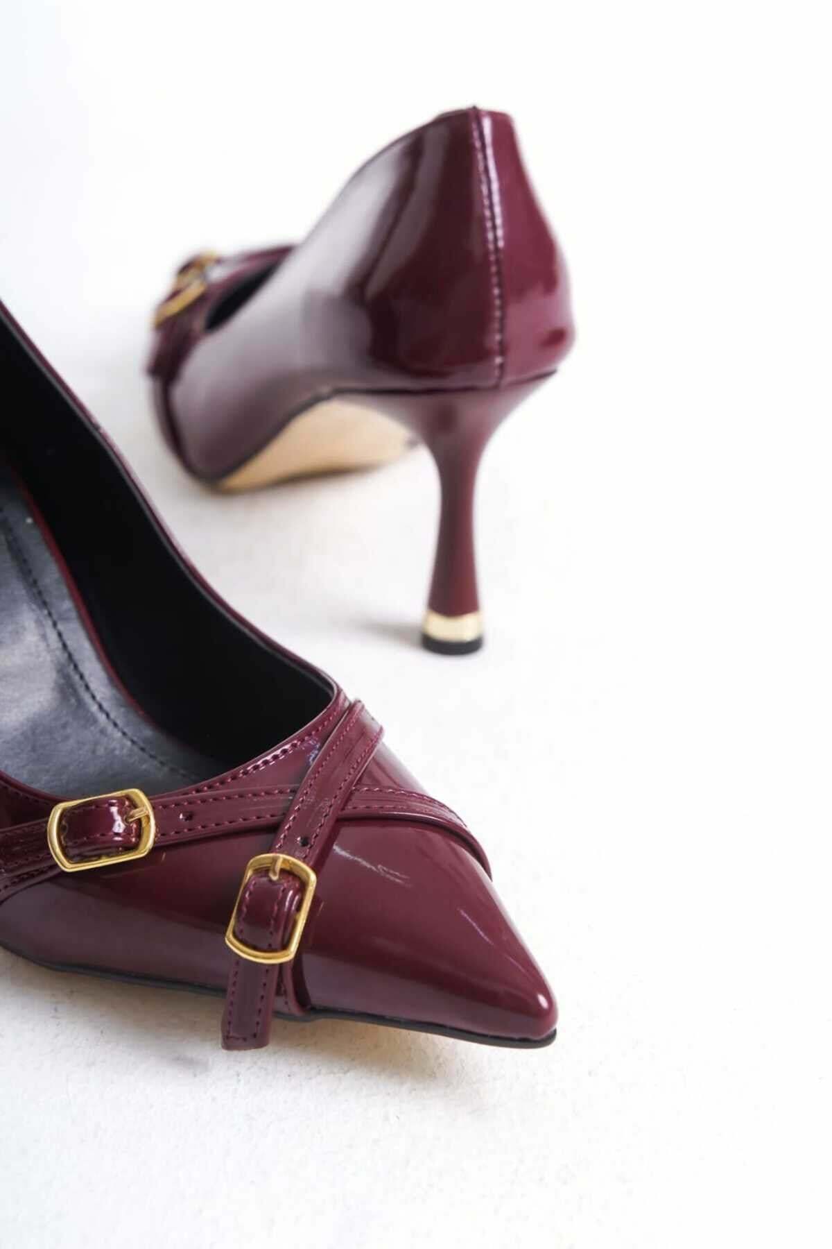 KADIN  Stiletto Rugan Arkası Kapalı Şık Kadın Stiletto - Görsel 5
