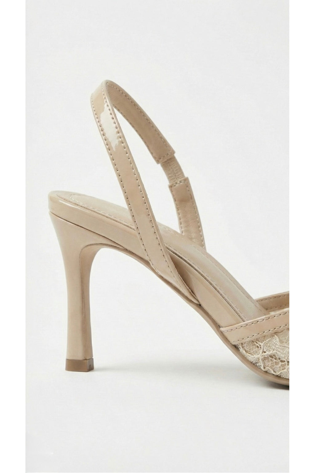Kadın Dantel İşlemeli Sivri Burun İnce Topuklu Stiletto Gelin Abiye Ayakkabı - Görsel 26