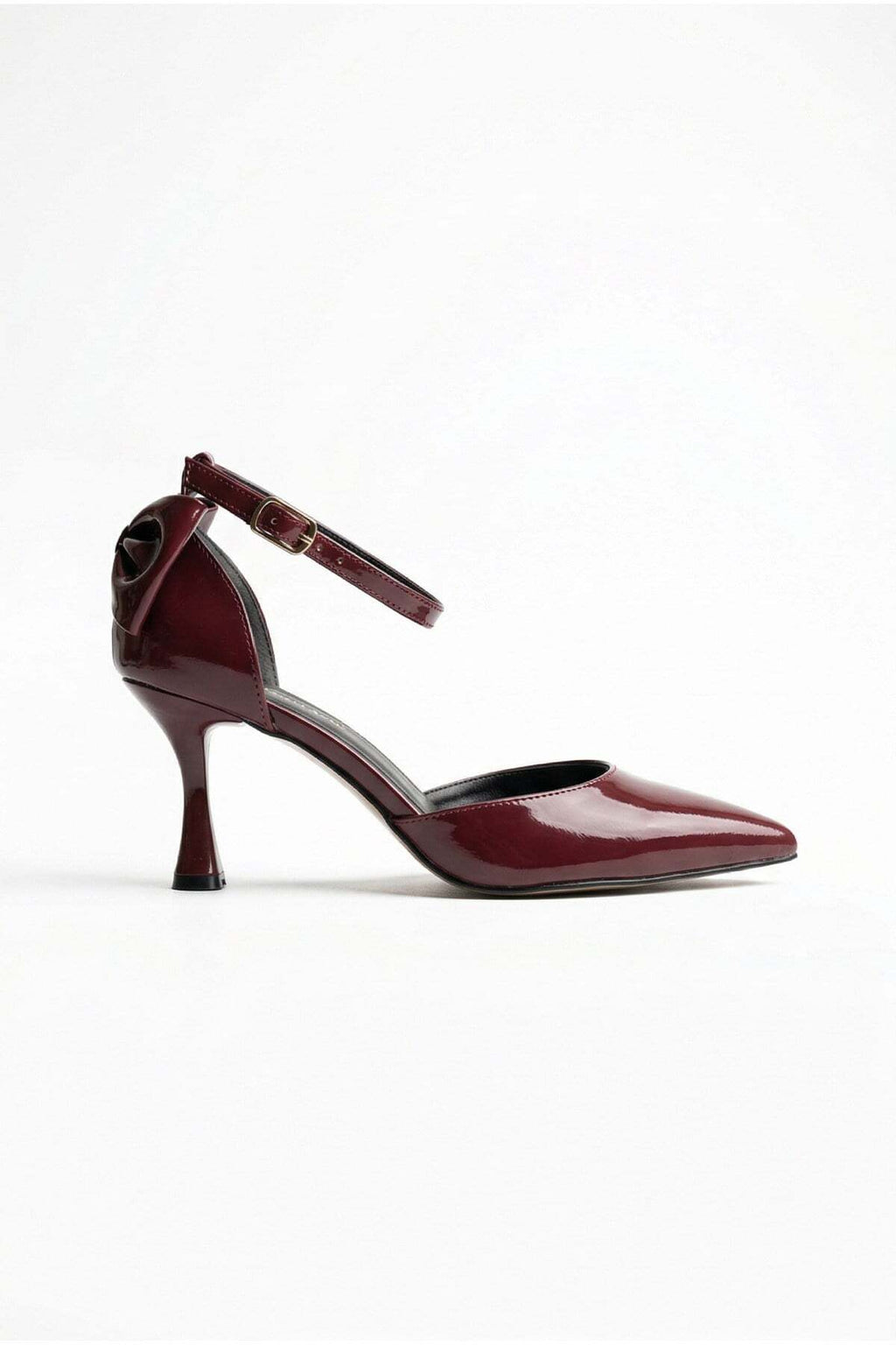 Kadın fiyonklu🎀 Abiye Rugan Topuklu 7cm şık Ayakkabı - Görsel 20