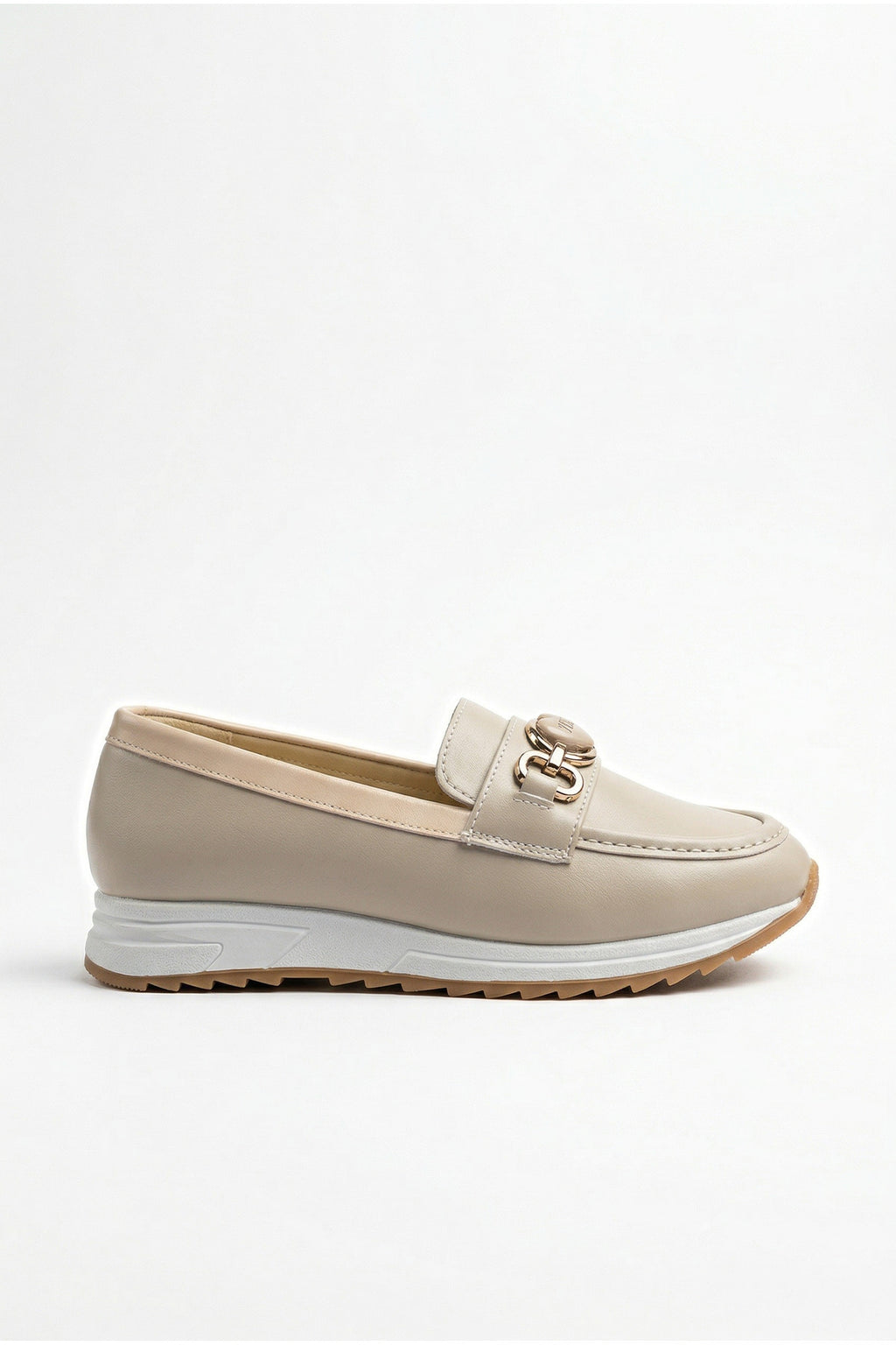 Kadın Bej Ortopedik Loafer Günlük Loafer Ayakkabı - Görsel 9