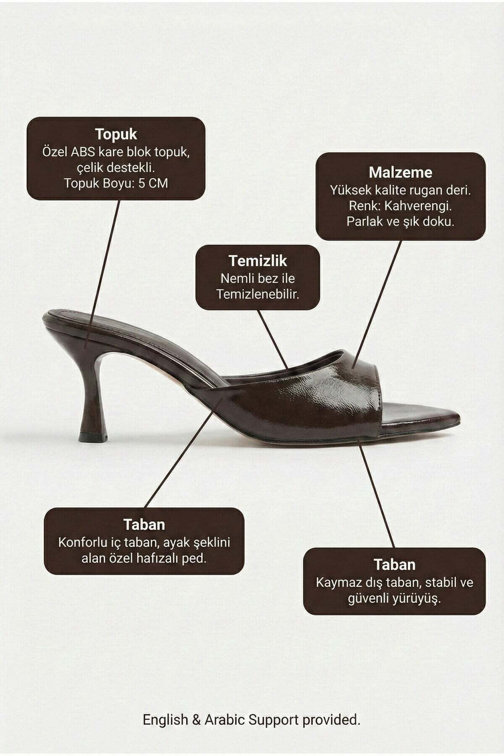 Kadın Rugan Sivri Burun Tek Bantlı İnce Topuklu Stiletto Terlik Abiye Ayakkabı - Görsel 31