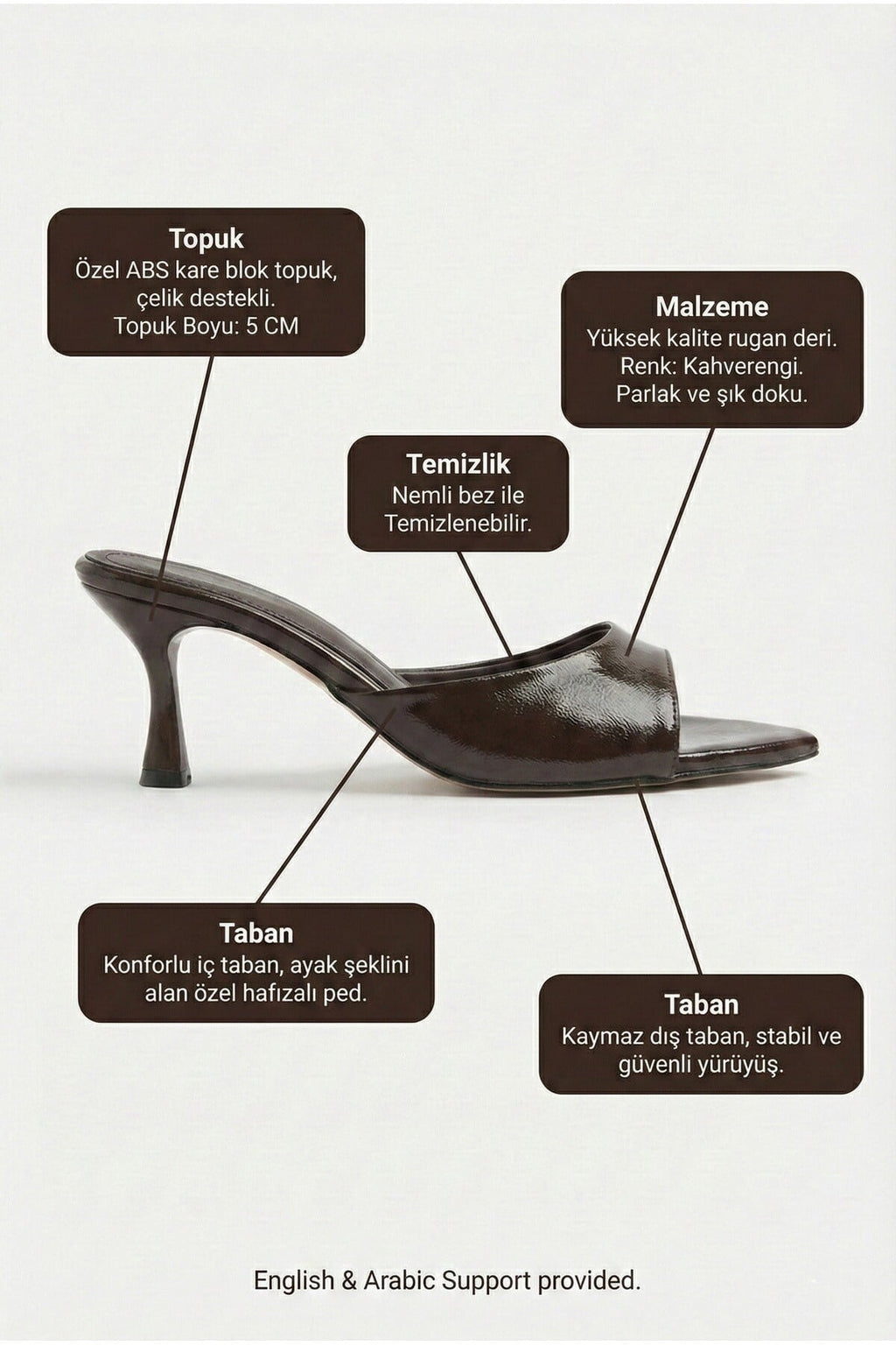 Kadın Rugan Sivri Burun Tek Bantlı İnce Topuklu Stiletto Terlik Abiye Ayakkabı