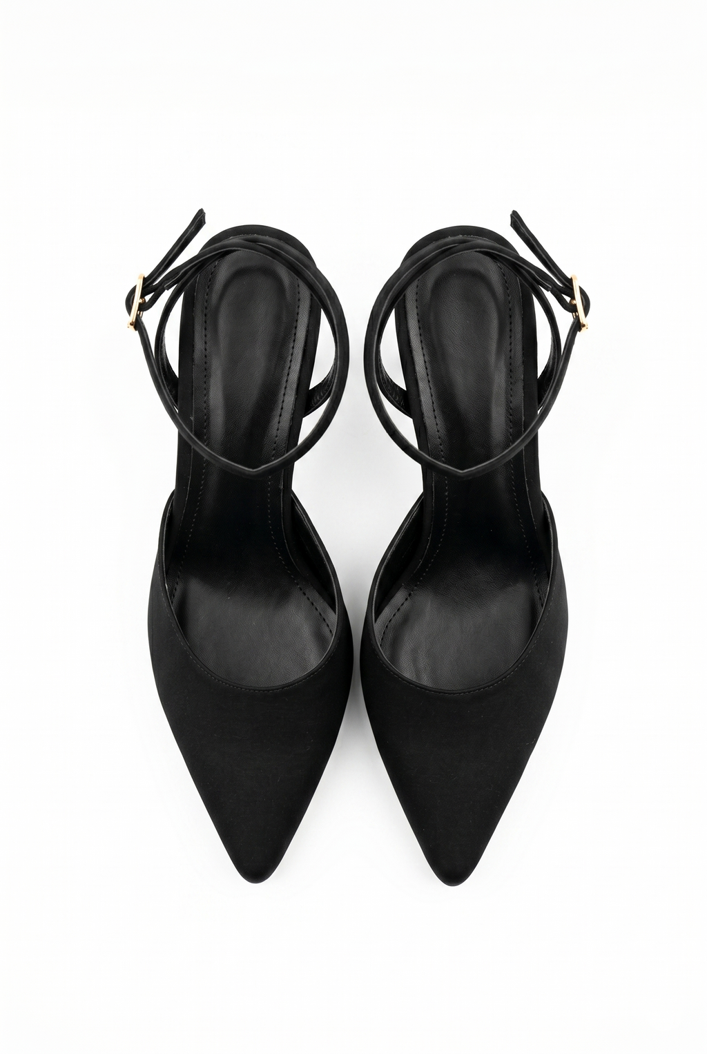 Kadın Saten Bilekten Bağlamalı Sivri Burun İnce Topuklu Stiletto Abiye Gece Ayakkabısı