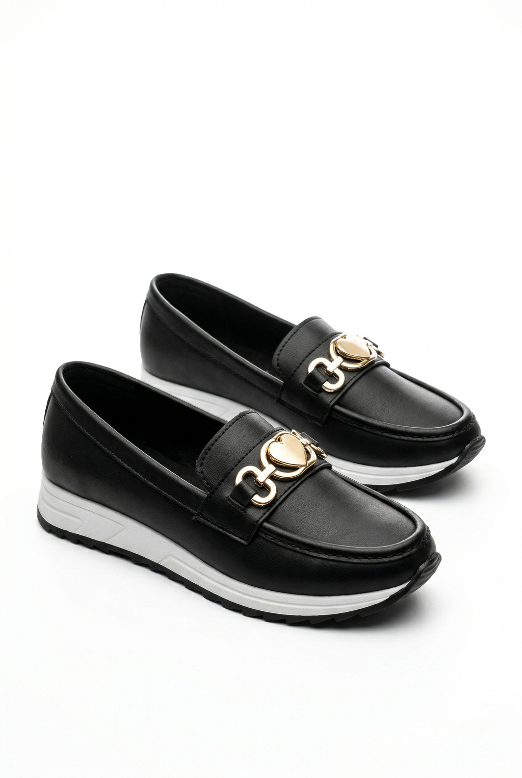 Kadın Siyah Ortopedik Loafer Günlük Loafer Ayakkabı