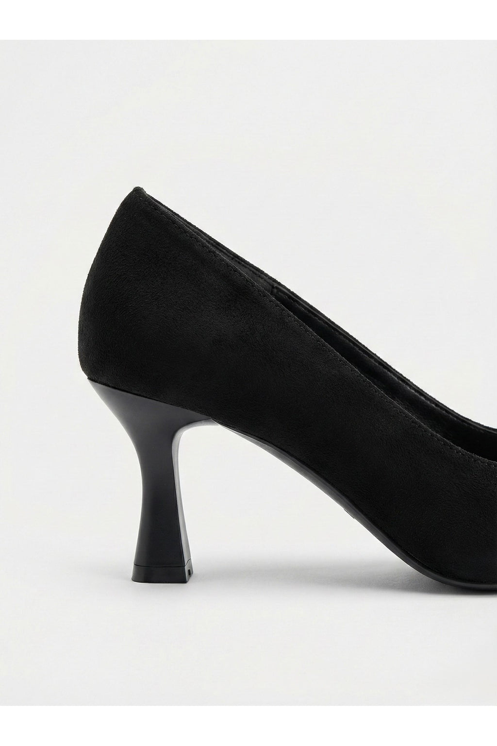 Kadın Siyah Süet Kadeh Topuklu Sivri Burun Klasik Ofis Ve Abiye Kadın Stiletto
