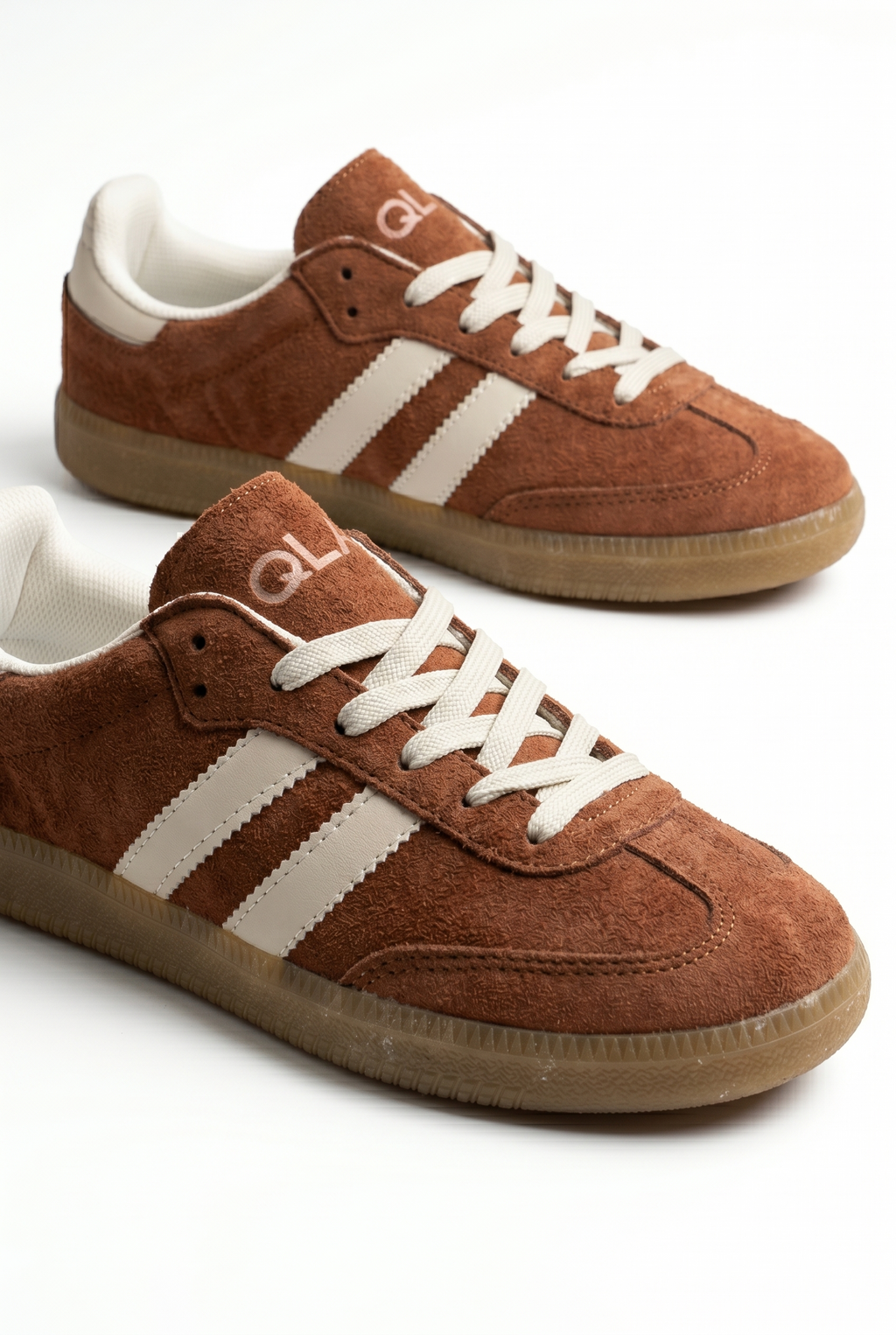 Kadın Turuncu Süet Kadın Retro Spor Ayakkabı TE02